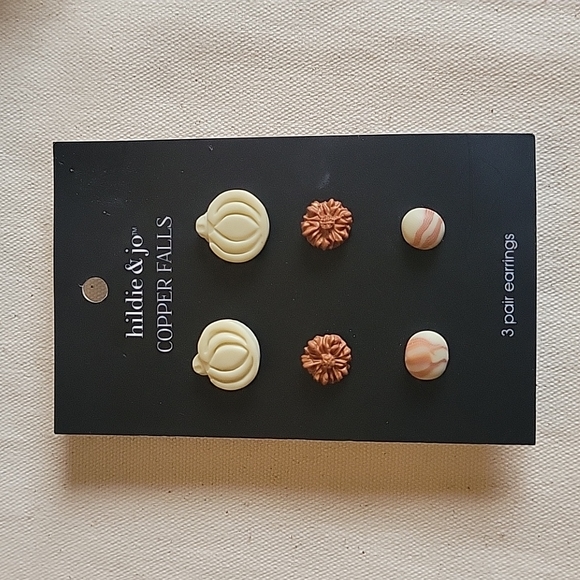 Hildie& Jo 3~Pack of Fall Post Earrings - Picture 2 of 4